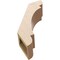 Ekena Millwork 5-inch W x 14-inch D x 18-inch H Olympic Rough Cedar Woodgrain TimberThane Knee Brace, Primed BRCUR05X14X18OLYRCPR - alternate 6